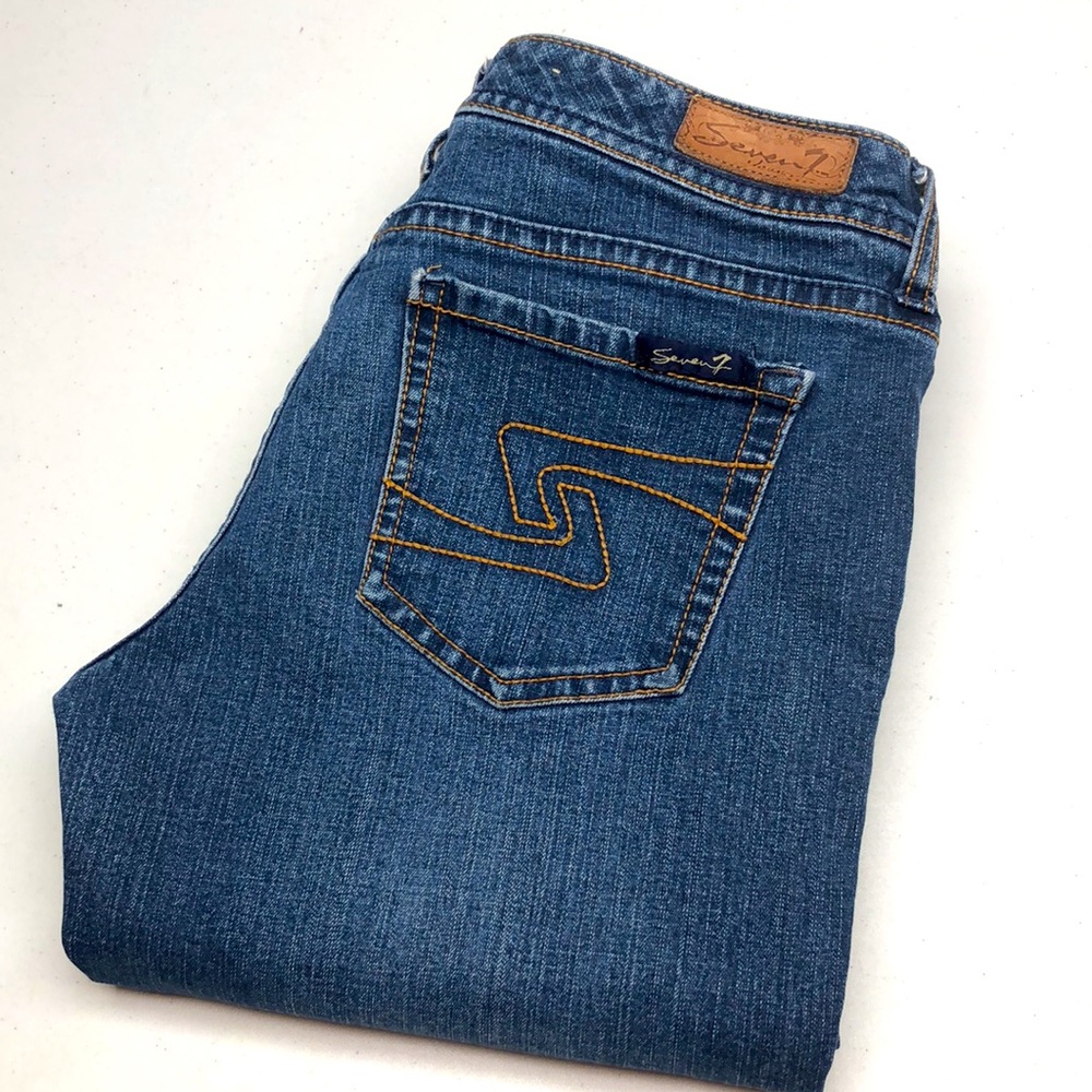 SEVEN7 MID-RISE STRAIGHT JEANS 28x32 ⭐️